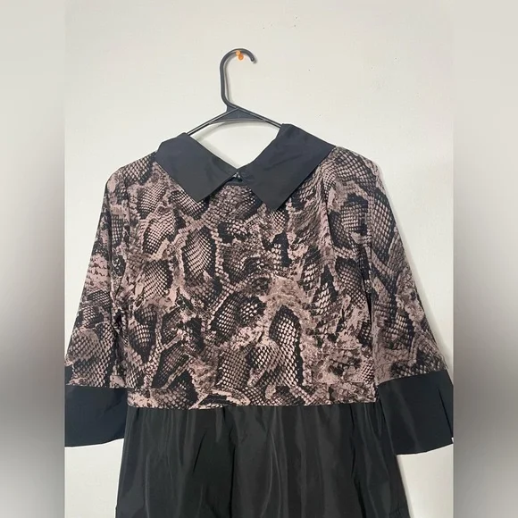 Joseph Ribkoff style 203690 with snake print and black skirt - Picture 7 of 11